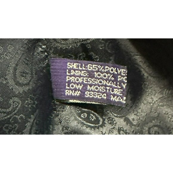 Adolfo Blazer Sport Coat Microtech Dinner Jacket Men's Navy Blue 2 Button SZ 44R - Picture 8 of 9